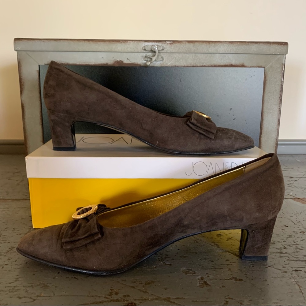 Brown Suede Joan & David Heels